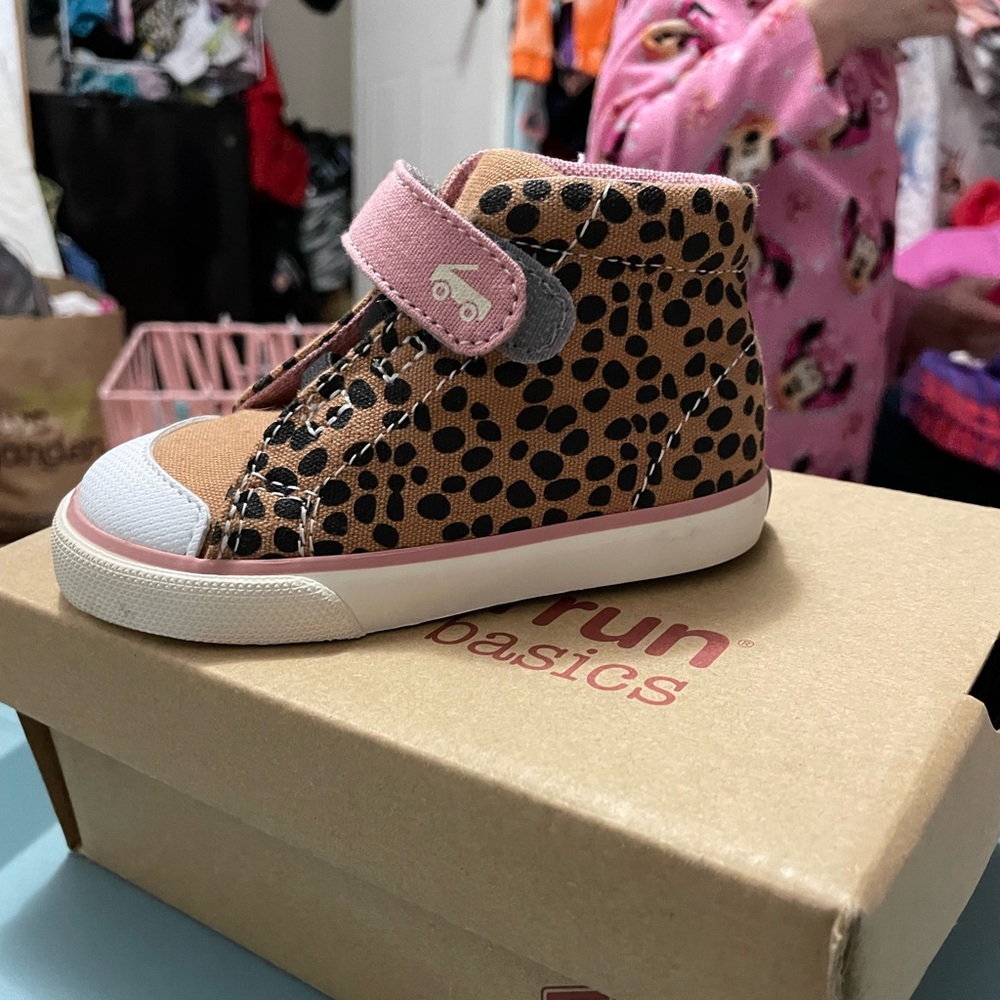 Super cute shoes worn one time for her adoption day and that was it